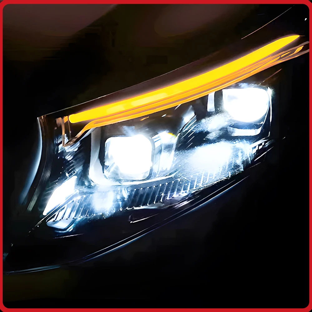 

For Mercedes-Benz Vito W447 Metris V-Class 2016-2023 Automotive Headlights Upgrade 2024 Design Dynamic Headlights Bi-Xenon Lens