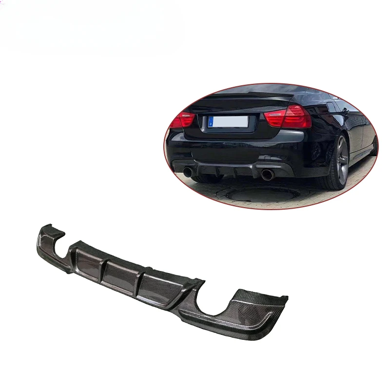 

Carbon Fiber M Style Rear Diffuser For BMW 3 Series E90 E92 E93 2005-2012 Rear Bumper Splitter Lip Diffuser Cover Trim