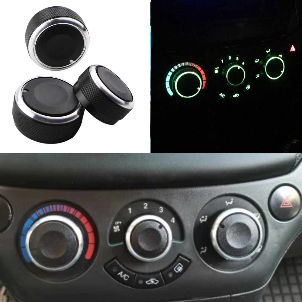 Botones de interruptor de Control de aire acondicionado para Chevrolet Chevy T250 Aveo Aveo5 Lova 250 Daewoo Gentra AC, perilla de calentador