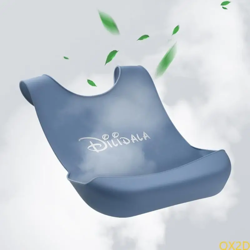 Elderly Aged Senior Disabled Adults Mealtime Cloth Protector Bib Silicone Bib