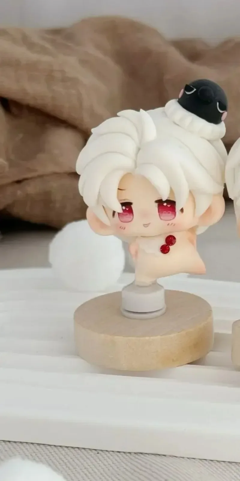 Anime Love and Deepspace Sylus Zayne Rafayel Xavier Q-Version Cartoon Rotatable Handmade Model Handcrafted Garage Kits Gift