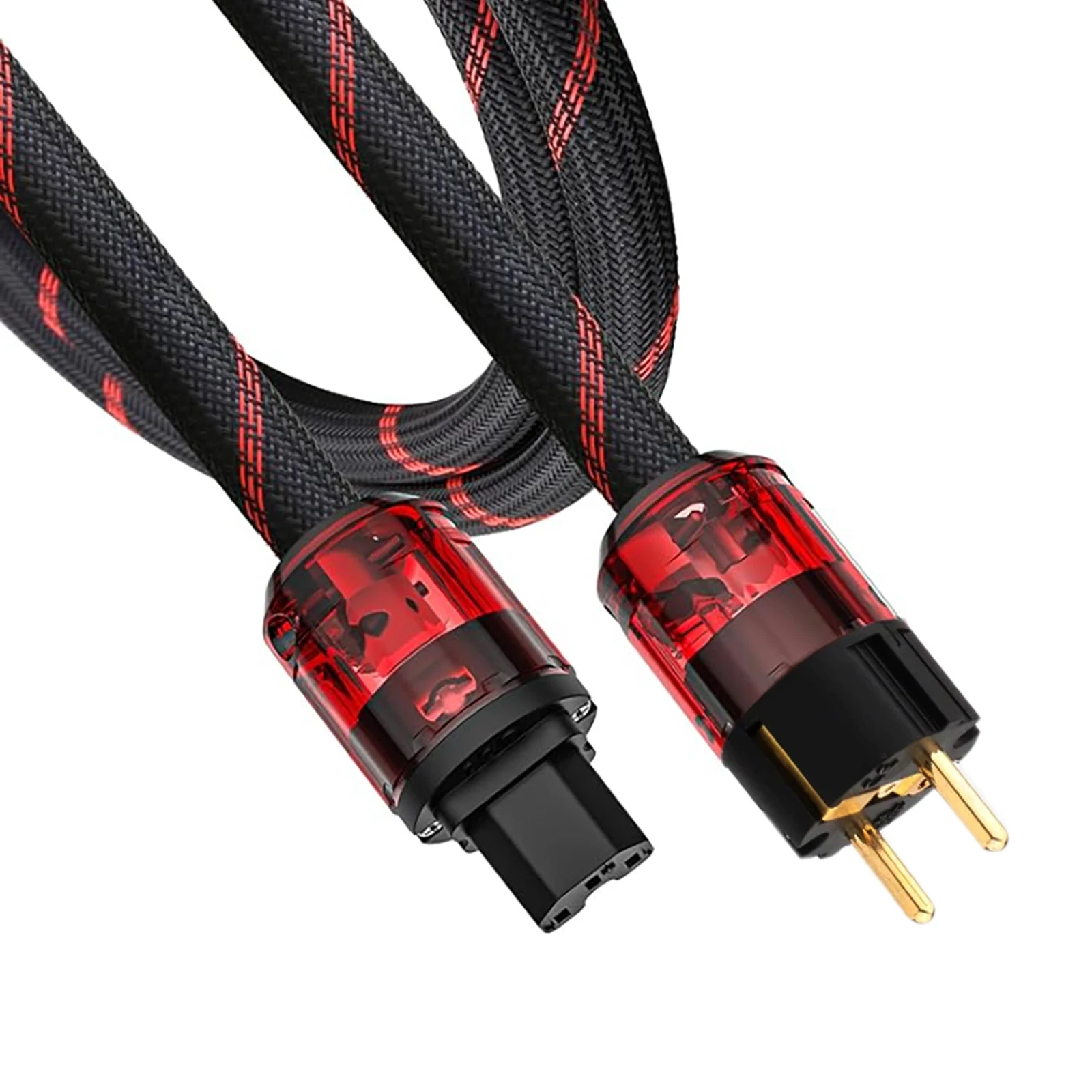 

Premiun Audio AC Power Cable, EU Schuko Power Cord,10AWG Audiophile Power Cord IEC C15 Female Power cord