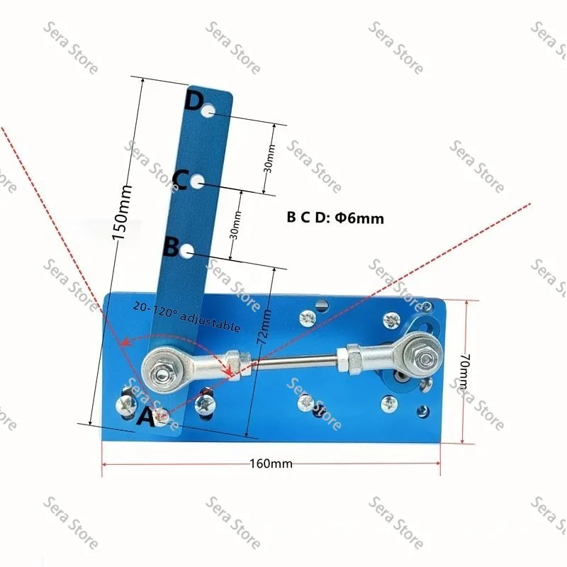 DIY speed regulation 12v24v reciprocating swing motor swings left and right, simulates waving, slapping, and communicating
