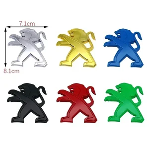 Metal's Tail's Rumpf Emblem Hecketikett, Lion Emblem to Peugeot 301 2008, 307, 107, 207, 5008, 3008, 308, 206, 407, 508, 106, 108, Rifter 8 Hauptverkäufe Peugot Emblem 206 - №3