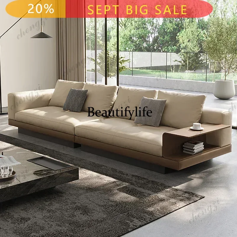 Large Nordic Armrest Sofa Leather Lounge European Luxury Living Room Couch Lazy Accent Design Sofas Camas Furniture Home