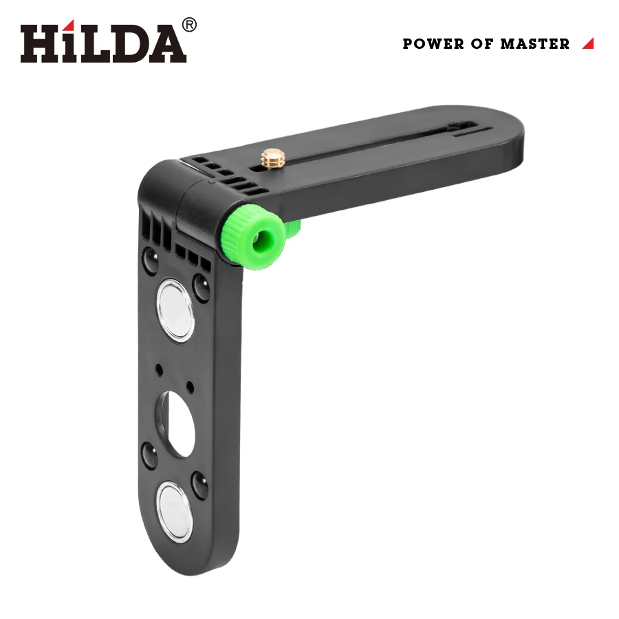 Imagem -04 - Hilda-mini Suporte de Parede Nível Laser Ajustável 180 ° para Rosca 14 Suporte Níveis Laser Suporte de Parede Ímã Forte