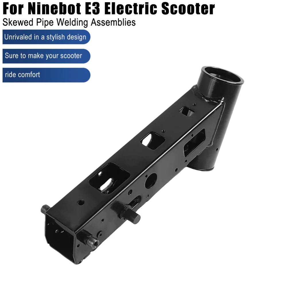 Inclined Tube Assembly for Ninebot E3 Scooter Aluminum Alloy Construction 28.5 x 10.8 x 4.5 cm Waterproof Black
