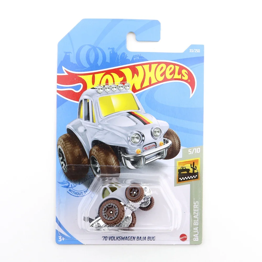 2021-33 2022-160 Original Hot Wheels Mini Alloy Coupe 70 VOLKSWAGEN BAJA BUG 1/64 Metal Diecast Model Car Kids Toys Gift