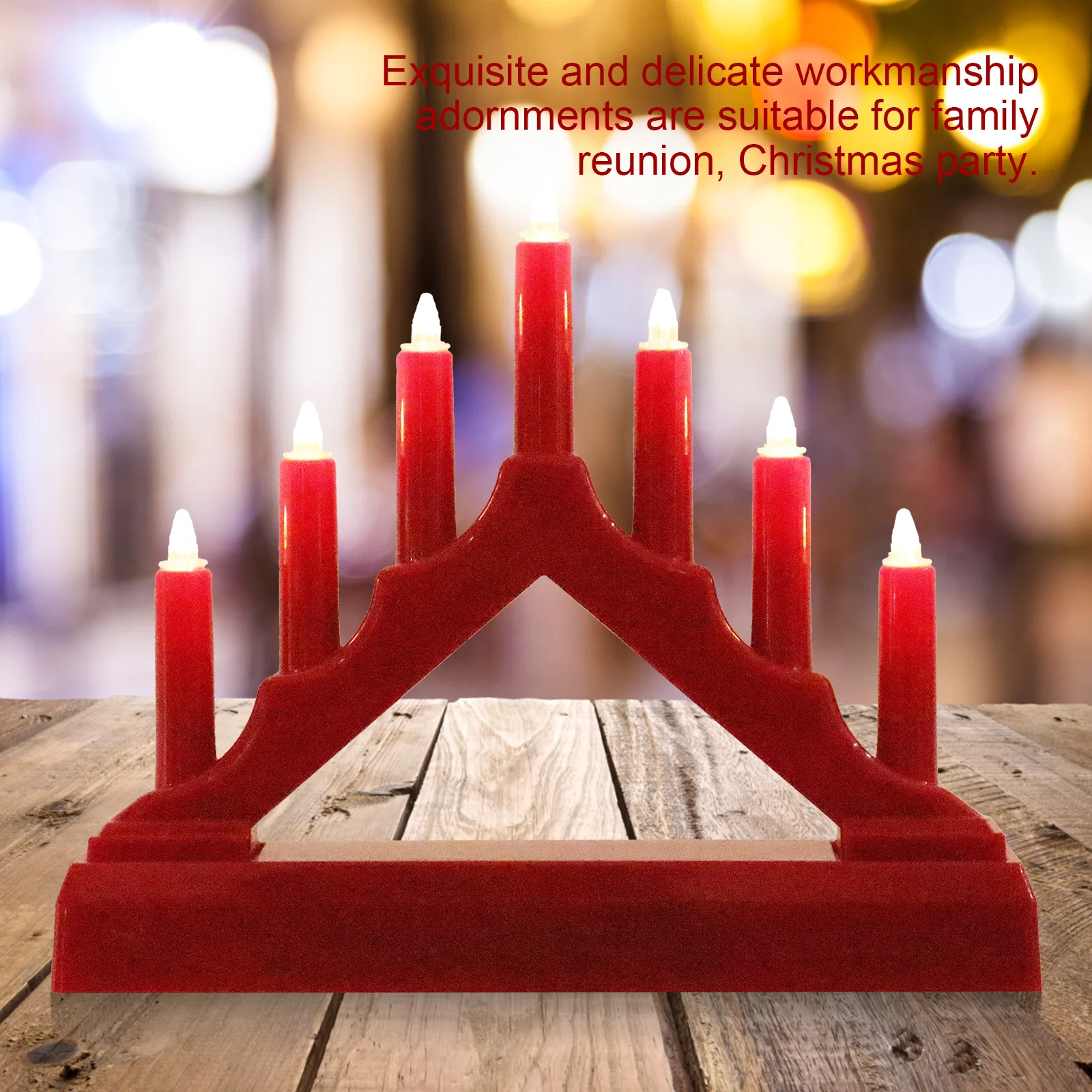 Led ضوء الليل الصغيرة الرجعية جسر الجدول مصباح لغرفة النوم غرفة المعيشة زينة عيد الميلاد مكتب ضوء مصباح للزينة #4