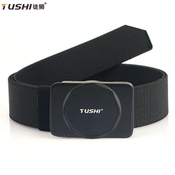 TUSHI Men's Belt Army Alloy Buckle Outdoor Hunting Multi Function Tactical Belt Combat Marine Corps Canvas Nylon Belt Sport Belt