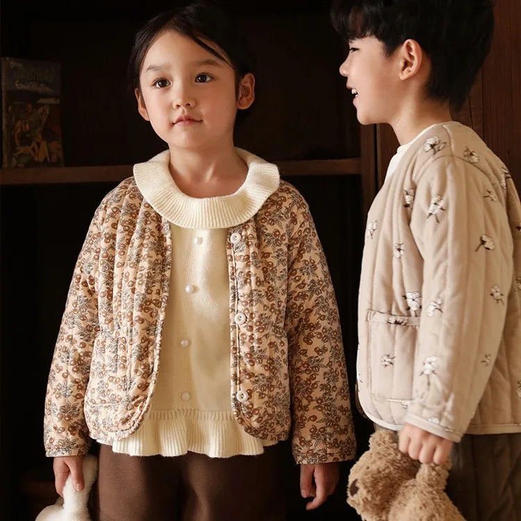 2024 new little baby lady cotton coat