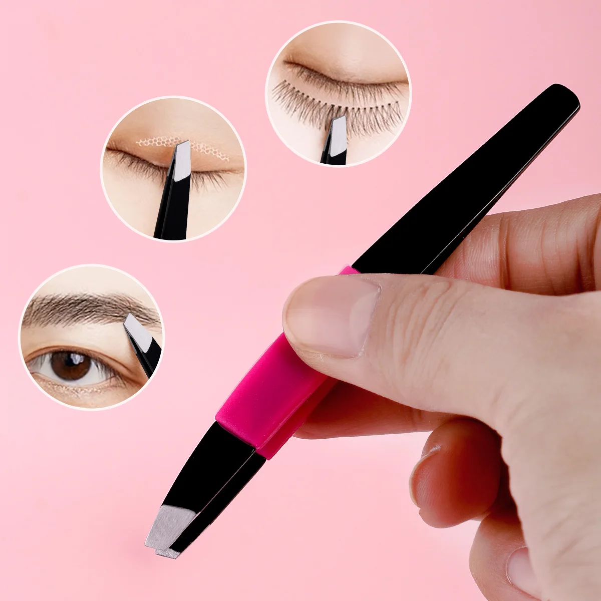 Set di clip e pettini per sopracciglia professionali da 2/3 pezzi: clip in silicone, pettine a spirale, ideale per la toelettatura di sopracciglia/barba, strumenti professionali per la bellezza degli occhi