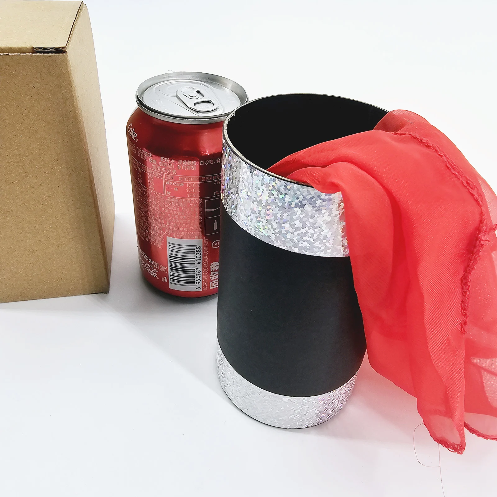 التلاشي فحم الكوك يمكن خدعة سحرية الحرير والعصب الوهم عن قرب المرحلة ماجيا للتحايل الدعامة مضحك الساحر الملحقات