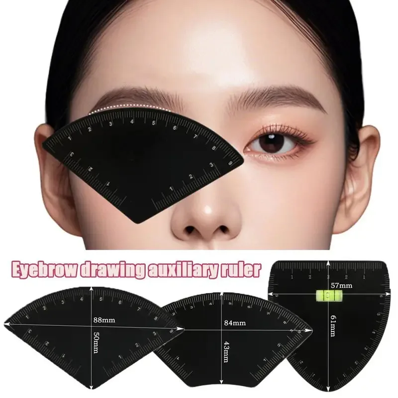 1PC Brow Shaping Stencil Women Instant Brow Shaper Fast Drawing Eyebrow Desgin Ruler Shaping Permanent Makeup Draw Guide Ruler
