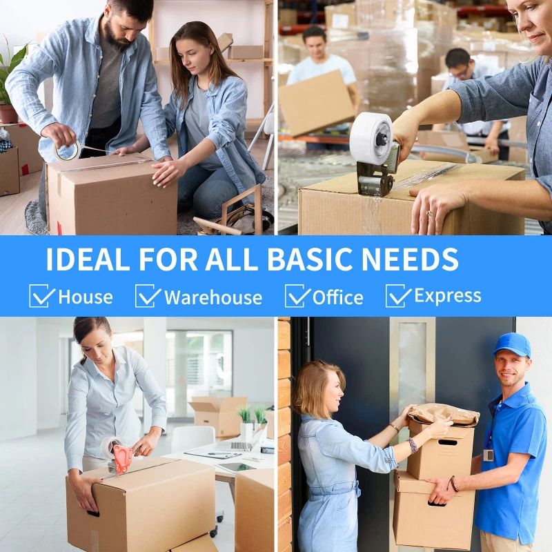 شريط عزل التغليف الصامت ذو التصاق عالي شفاف مثالي لورق المكتب وتخزين الختم السريع #3