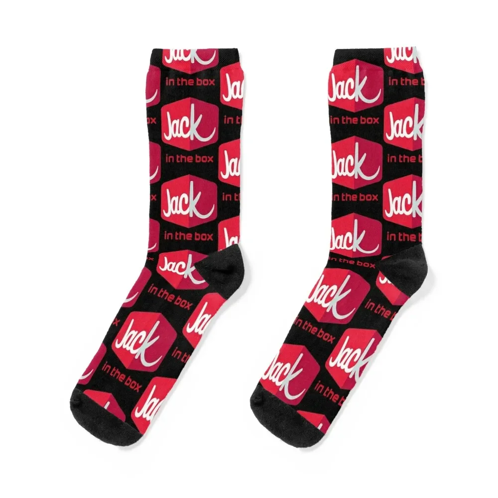 

Jack in the Box Logo Socks men cotton high quality Run Rugby man Woman Socks Men's