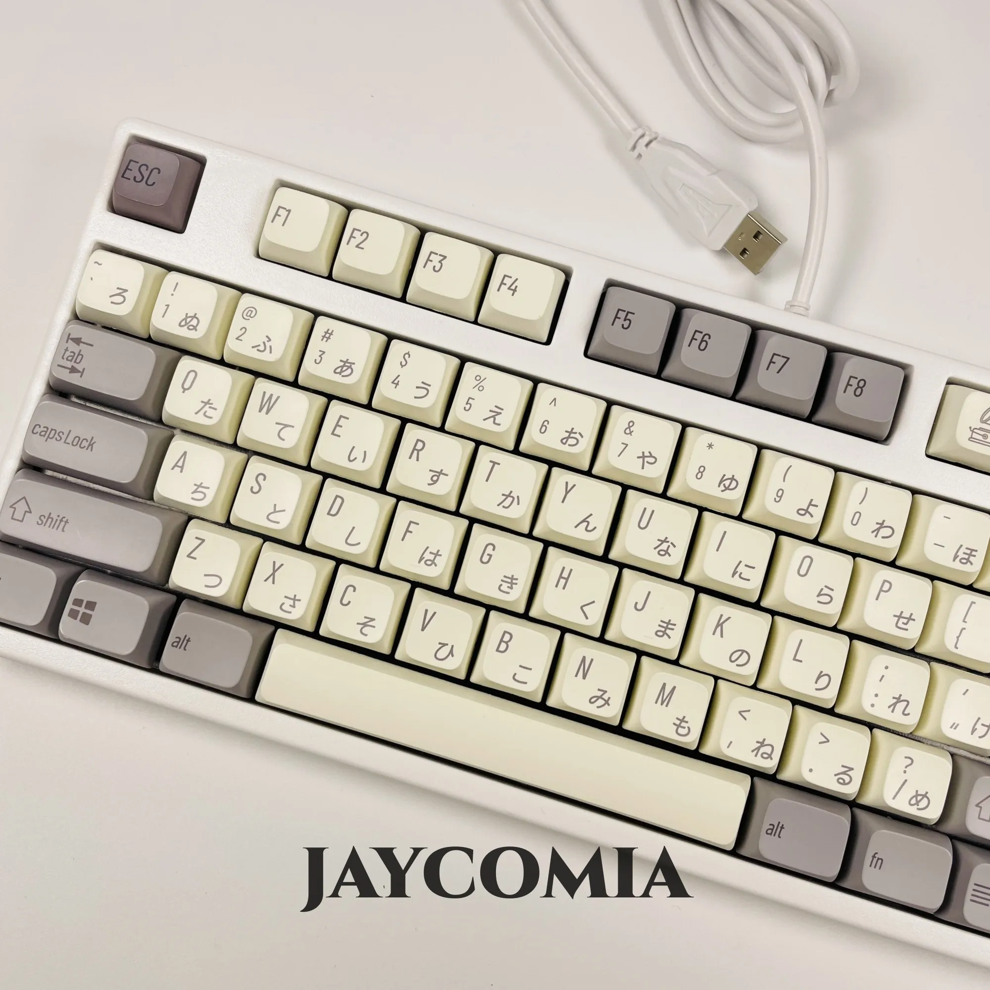 133 tasten Retro Japanischen Tastenkappen PBT XDA Profil Dye Sub Minimalistischen Weiß Keycap Für Gaming Mechanische Tastatur Custom DIY Schlüssel