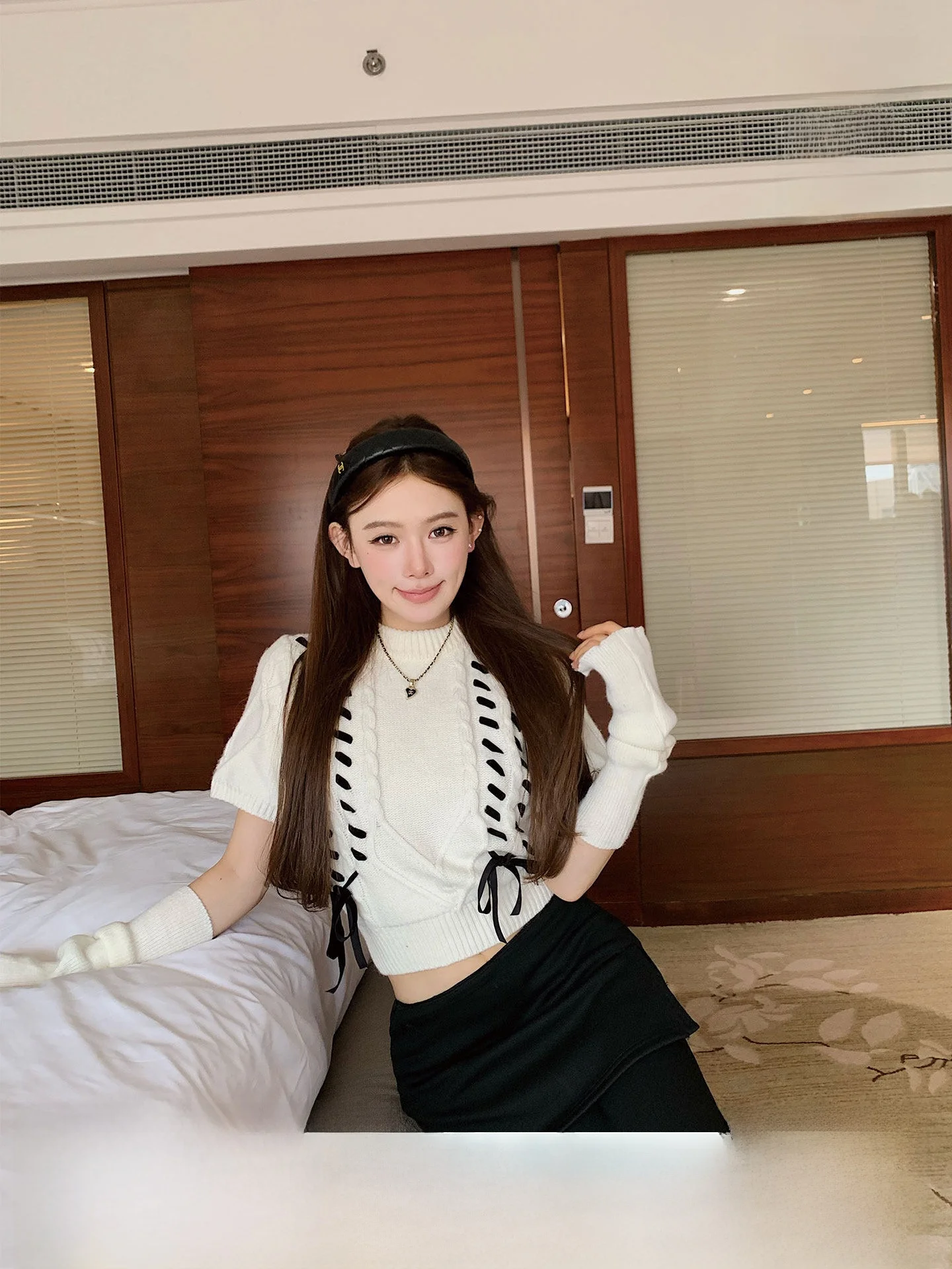 

Женский вязаный свитер Sweet Sle ort Sve с круглым вырезом, приталенный, повседневный, модный, осенне-зимний, из смесового полиэстера