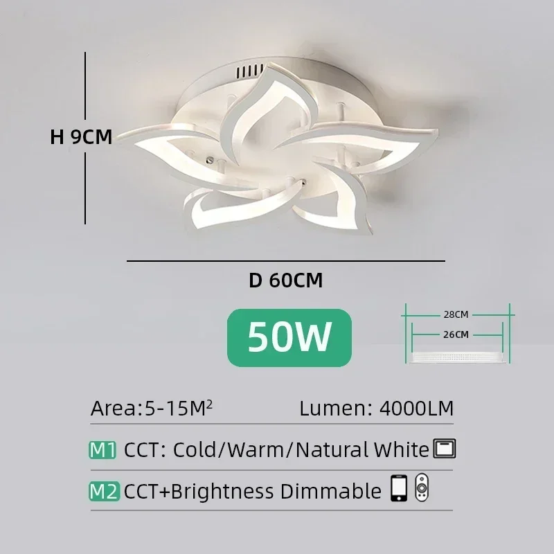 JIANKEXING Designer LED Blütenblatt Kronleuchter Wohnzimmer Schlafzimmer Küche Moderne Lampe Home Interior Beleuchtung Luxus High-end-Dekoration Leuchten 9