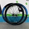700C 초경량 6 폴로스 도로 자전거 바퀴 V 브레이크 이중 알루미늄 합금 깊이 30/40/50mm 휠셋 탄소 섬유 튜브 허브 4