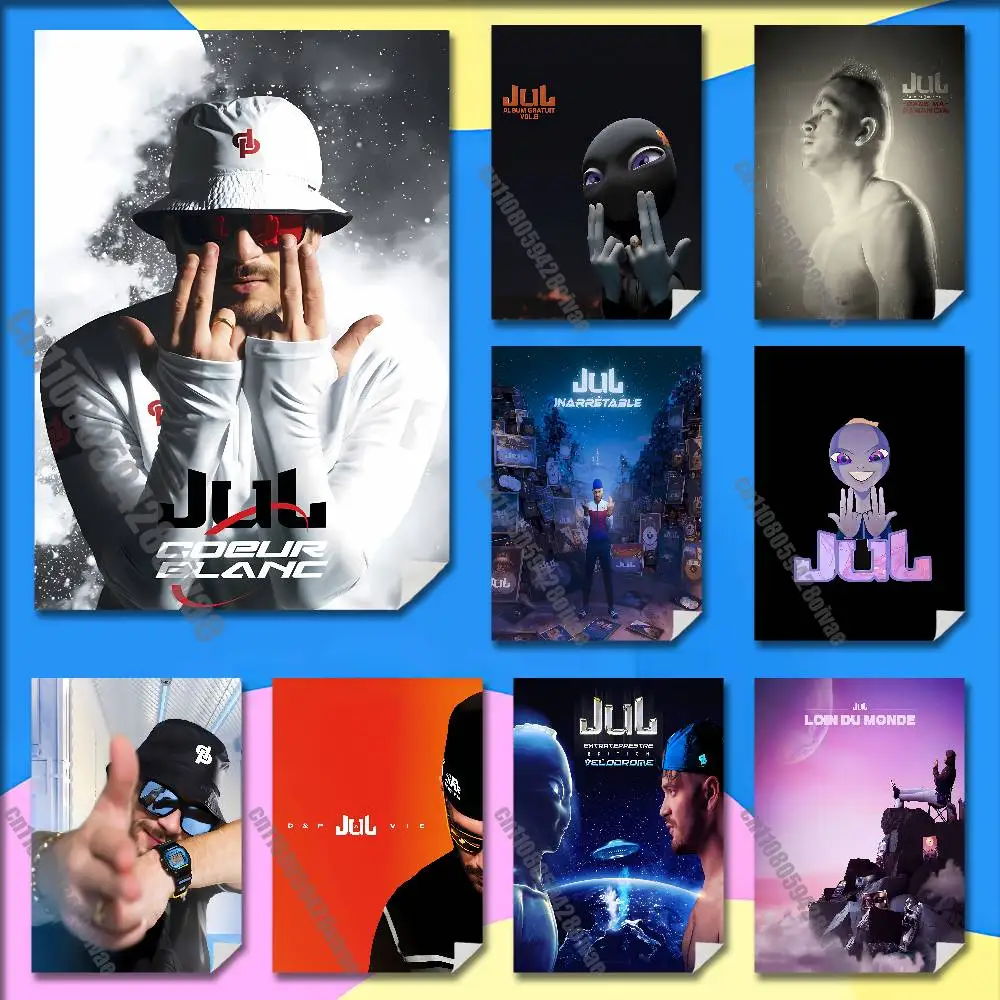 

J-Jul Album gratuit vol 8 Poster Wall Murals For Offices 50x70cm Self-adhesive Decoration Sticker Playbill Cover