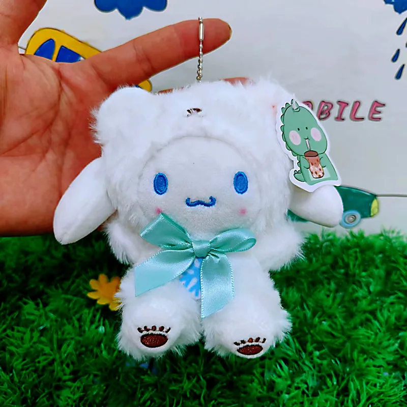 Anime słodkie Sanrio pluszowe zabawki Kawaii Hello Kitty Plushie Cinnamoroll wystrój pokoju lalka Kuromi moja melodia rzeczy brelok na prezent