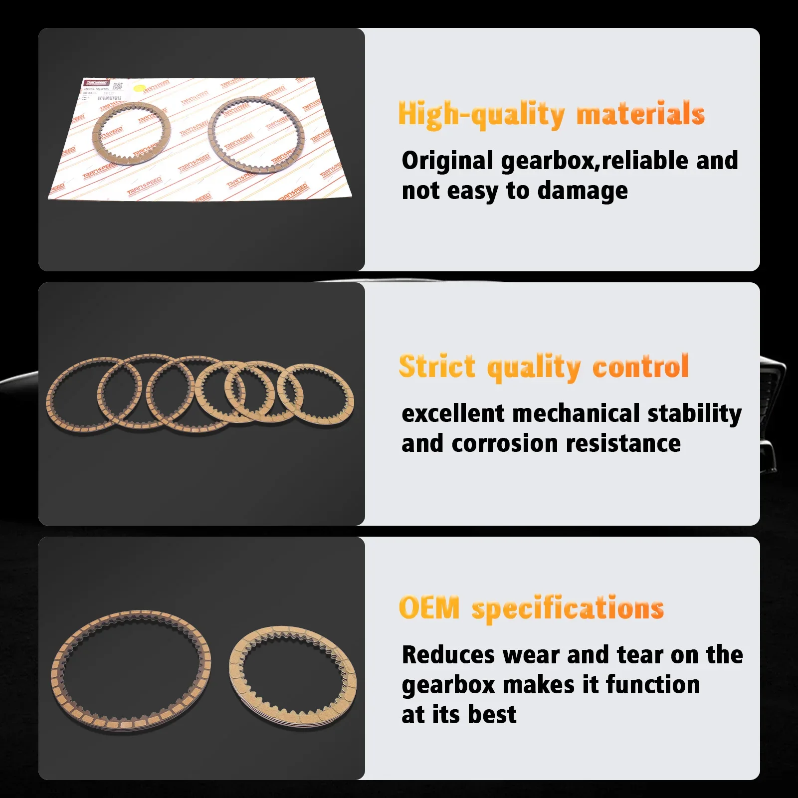 TRANSPEED CVT K313 ناقل حركة أوتوماتيكي إعادة بناء مجموعة الاحتكاك لـ AURIS COROLLA 1.8L 2013-16 ناقل حركة أوتوماتيكي #5