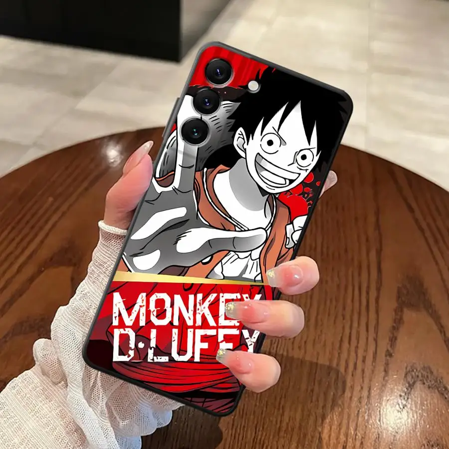 أسود لينة غطاء الهاتف حقيبة لهاتف سامسونج غالاكسي A23 A53 A32 A36 A35 A26 A72 A22 A52 A24 A55 A41 A25 A71 A51 A73 أنيمي قطعة واحدة