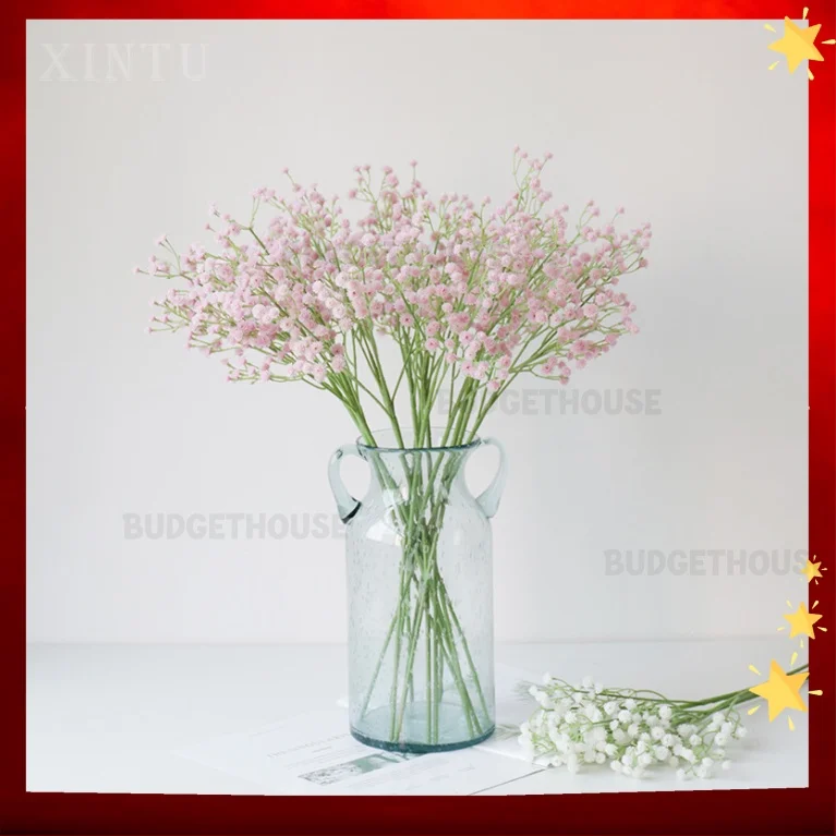 [1 Stück/Stalk] 65 cm + 108 Baby-Atemblumen |   Gypsophila Paniculata Künstliche Blumen Blumenbogen Anime Raumdekoration Plumeria Love