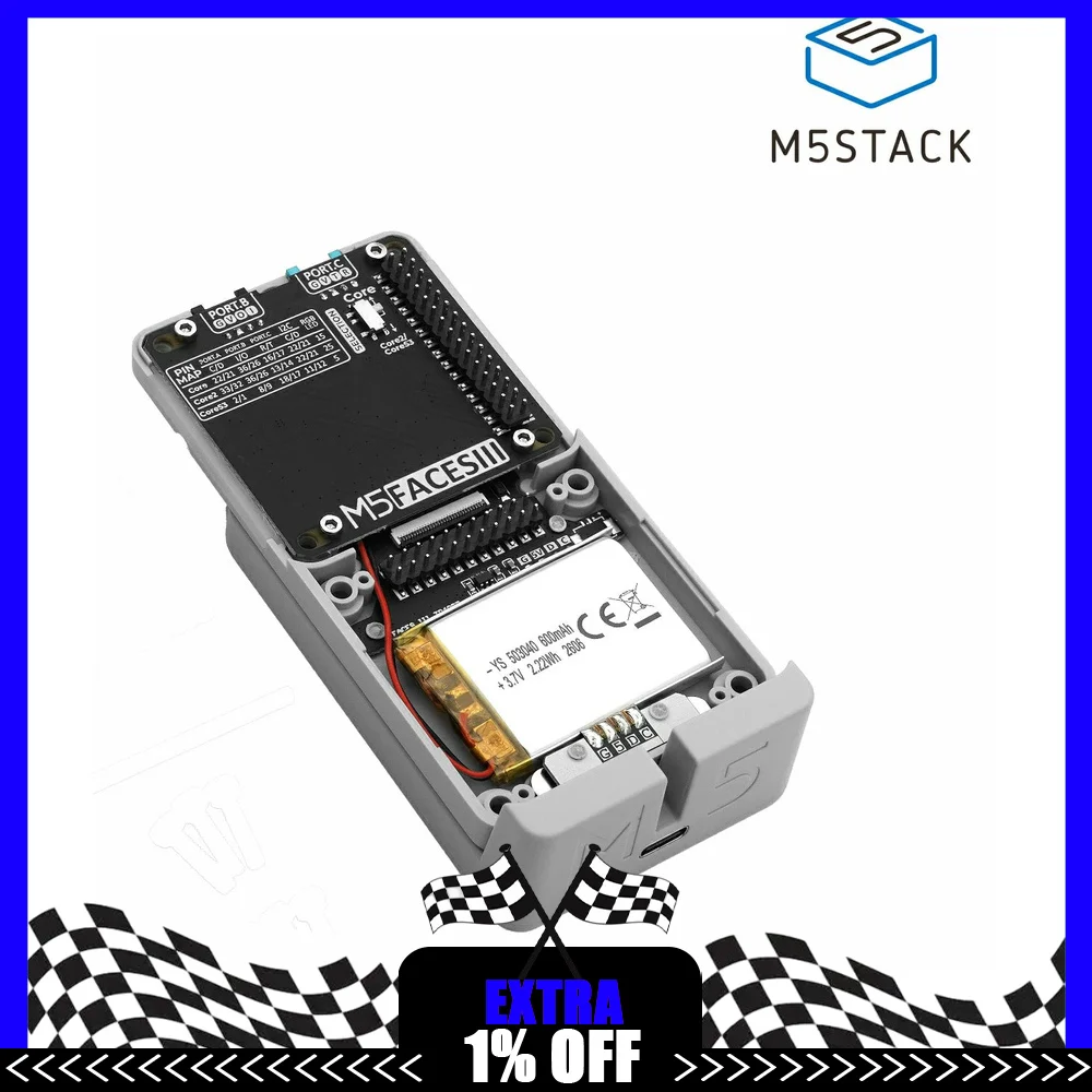 M5Stack Faces 3 Bottom Board Expansion Base for Faces Calculator Gamepad Keyboard Panels DIY Development