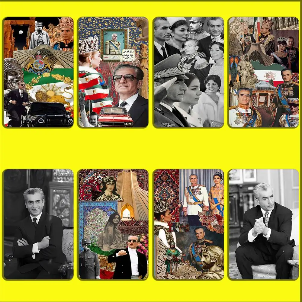 

Mohammad Reza P-Pahlavi Iran Card Stickers For Debit Bank Credit Cards Metro Bus Pass Sticker Decoration Cover Skin