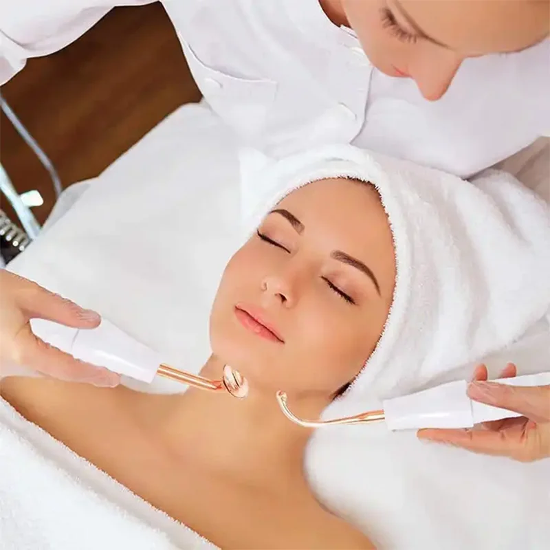 Hautpflege Behandlung Hochfrequenz Massage Maschine mit Kamm Schönheit Gerät Hochfrequenz Ozon Therapie Zauberstab