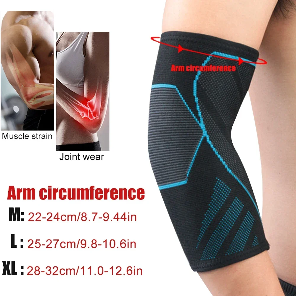 1Pcs BYEPAIN Elbow Brace Sleeve Elbow Pad Arm Elbow Breathable Protection Workout Outdoor Sports Joint Compression Pad Support