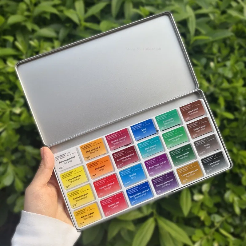 42/84/90 Gitter Aquarell leere Eisen box 1ml 2ml 3,2 ml selbst gemachte Aquarell verpackung tragbare Farbbox Palette Kunst bedarf