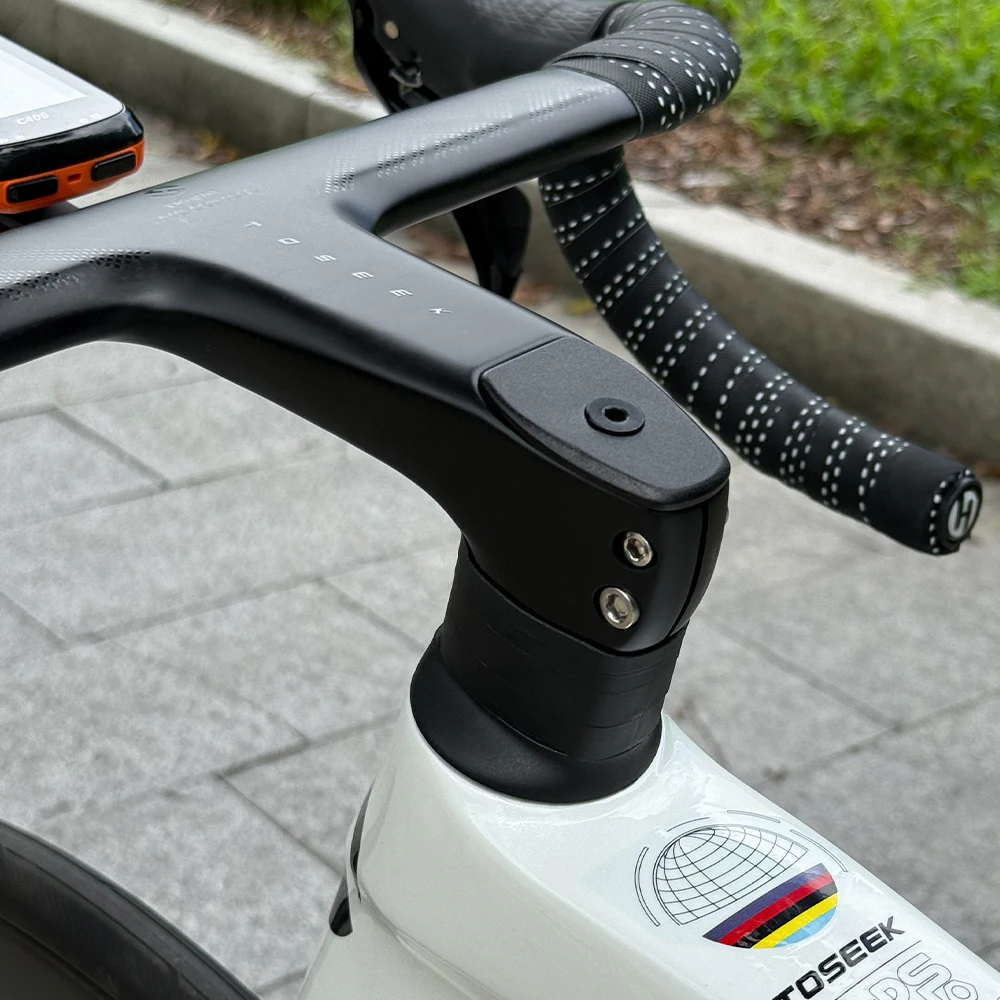 TOSEEK Carbon-Lenker, Rennrad-Carbon-Lenker, T700 Carbon-Integrallenker, Di2 Fahrradzubehör, Carbon-Drop-Bar – Detail 17