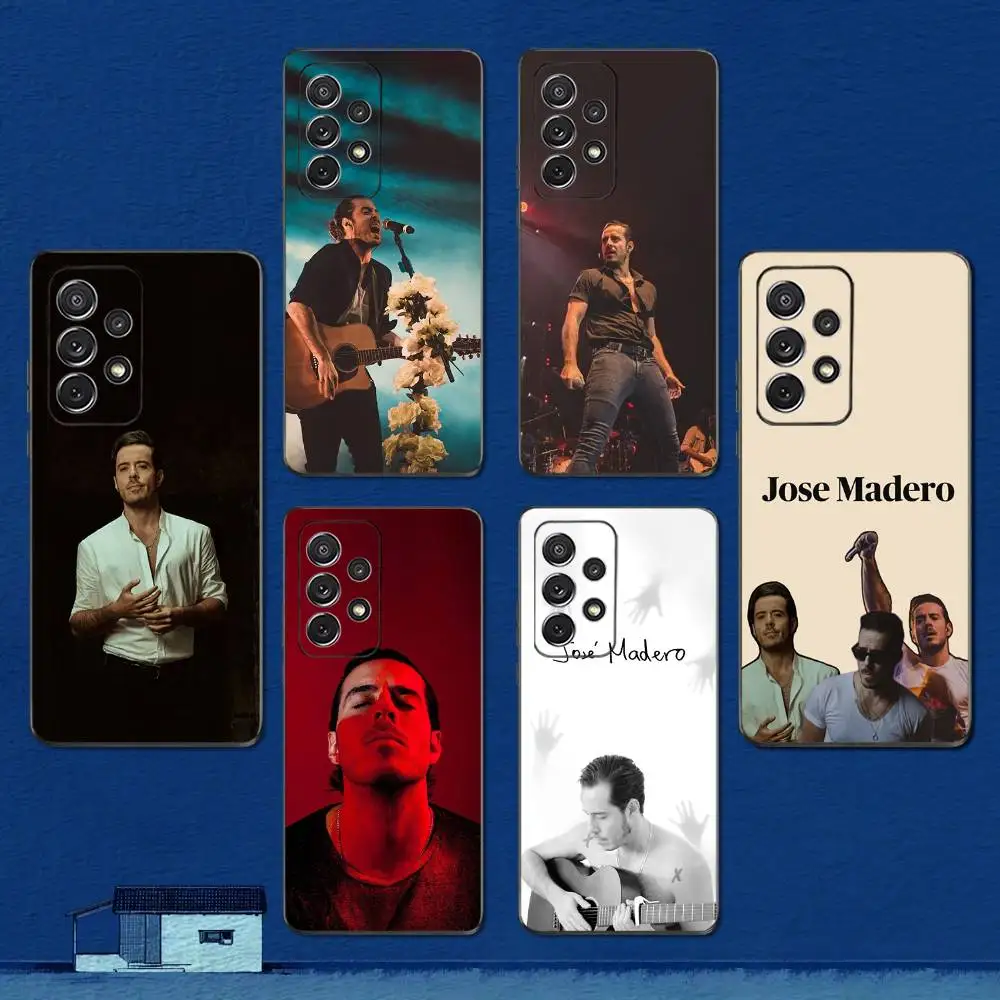 

J-Joses Singer M-Madero Phone Case For Samsung S22,S21,S20,S10,S9,S25,S24,S23,Ultra,FE,Plus,Lite,Soft Silicone Black Cover