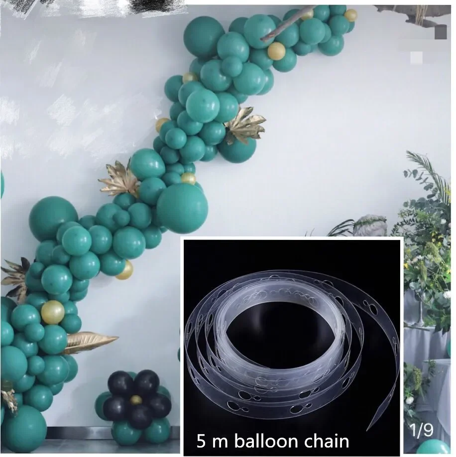 5 m Balloon Chain Birthday Party Wedding Decoration Irregular Plastic Balloon Link Decor Accessories Creative DIY Modeling Chain