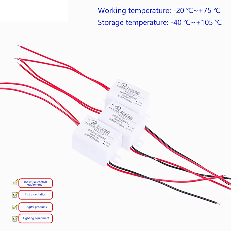 1pc AC-DC Power Supply Module AC 85V-265V To DC 3V 9V 12V 24V 3W Mini Converter DC Voltage Isolation Adapter