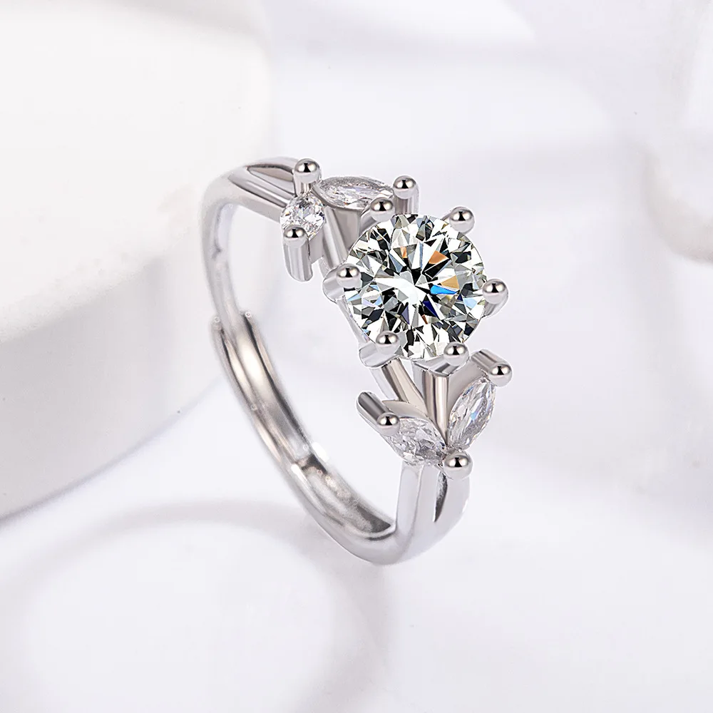 

Простое маленькое свежее кольцо из стерлингового серебра 925 пробы с цирконом для пары, подарок на день рождения, День святого Валентина