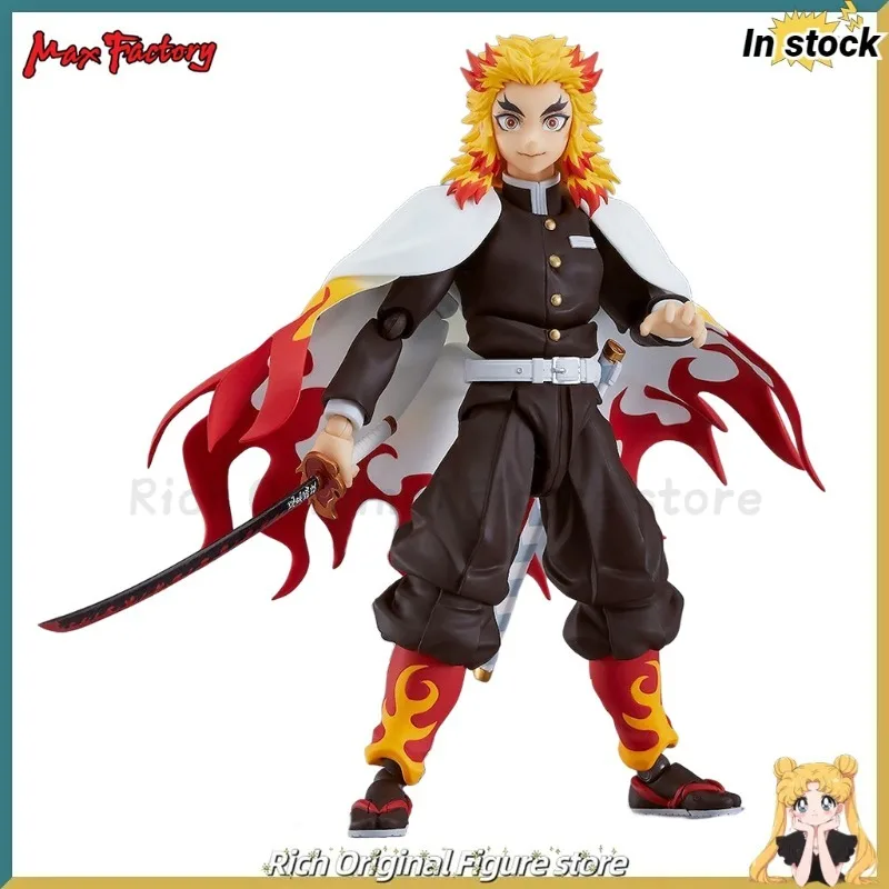 

【In Stock】Original Max Factory Figma#553 Demon Slayer: Kimetsu No Yaiba Rengoku Kyojurou Anime Figure Model Toy