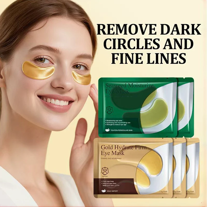 10 pares GONGPEI 24K máscara de ojos dorada anti ojeras hidratante antiarrugas parches de ojos antienvejecimiento cuidado de la piel coreano