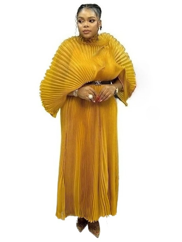 

Folds 2025 Autumn New Plus-size Dress Hand-made Dolds Elegant Chested Evening Dress