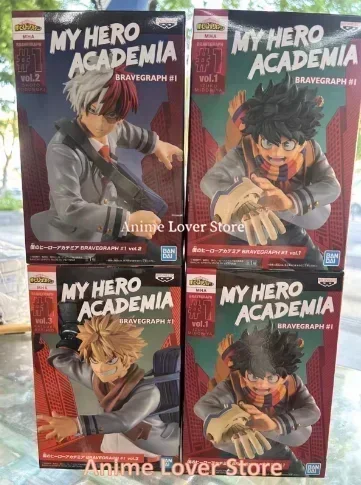 Bandai Original Banpresto My Hero Academia BRAVEGRAPH Midoriya Izuku Todoroki Shouto Katsuki Anime Figures Model Toys Gifts