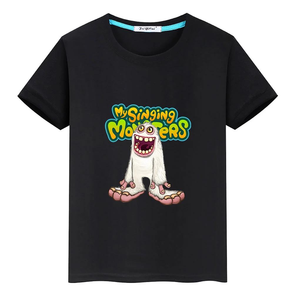 

Game My Singing Monsters T-shirt 100% Cotton Boys and Girls Tee-shirt Kawaii Graphic Printing Children Tshirts Summer O-neck Tee