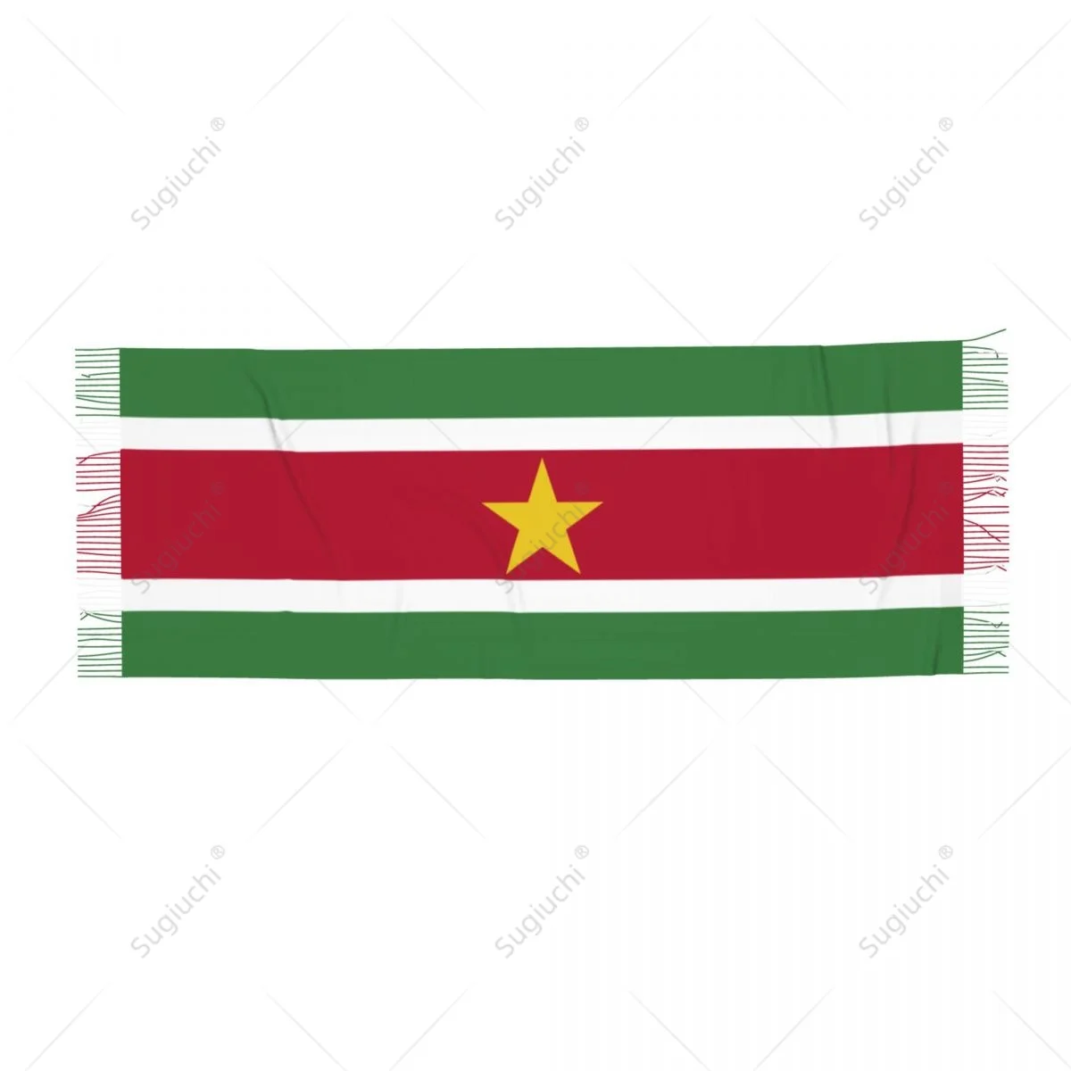 Suriname Flag Scarf Pashmina Warm Scarves Shawl Wrap Hijab Spring Winter Multifunction Unisex