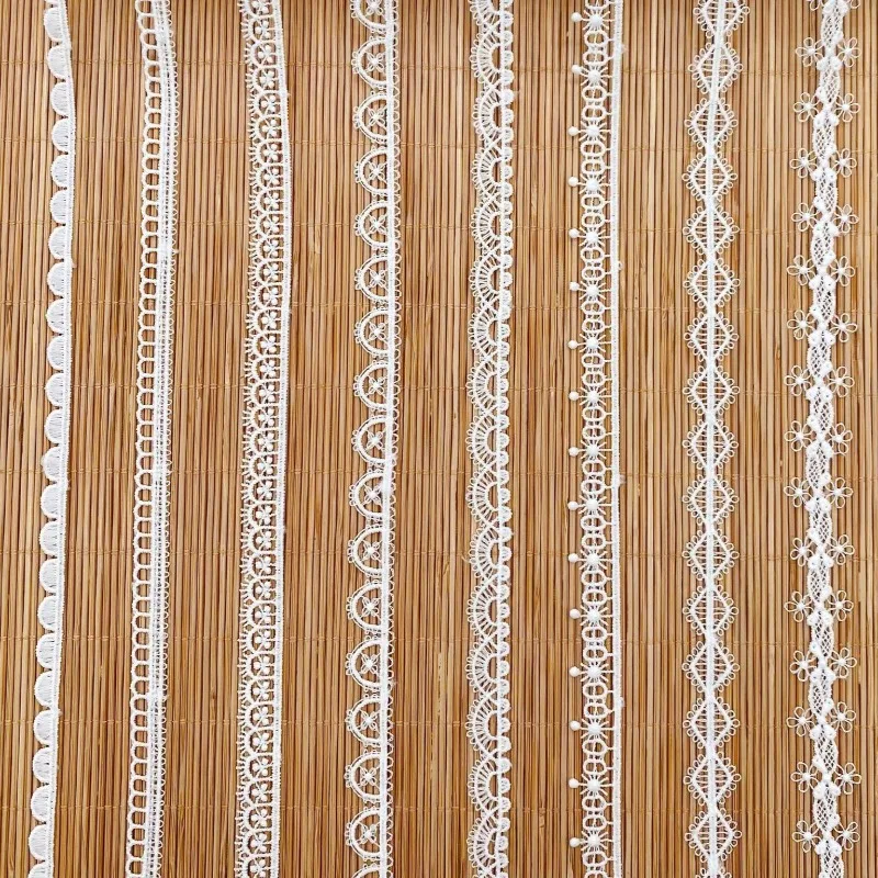 10 Yards Single-sided Embroidered Polyester Hollow Small Flowers Children's Decoration Water-soluble Lace