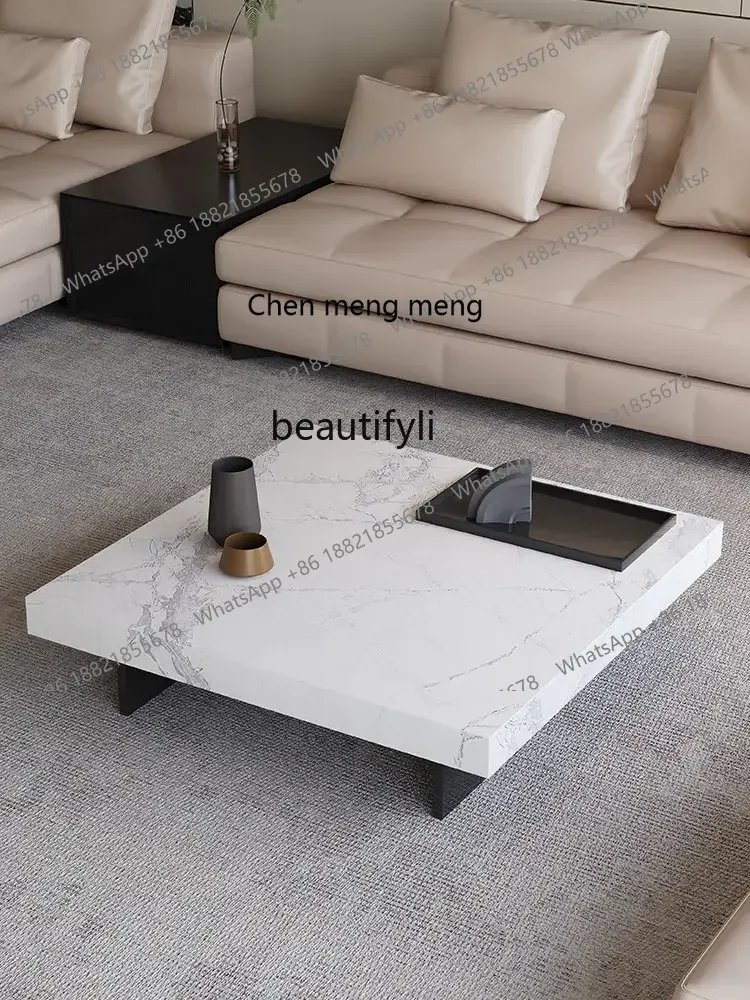 

cc182R11 Italian minimalist Delifung slate coffee table small living room designer floating tea table