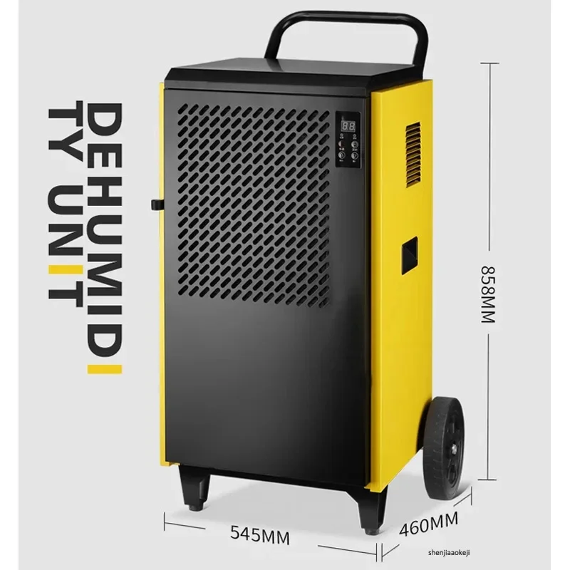 156L/D Dehumidifier Industrial 1250W Dehumidifier Basement Warehouse Workshop Dehumidifier Moisture-proof