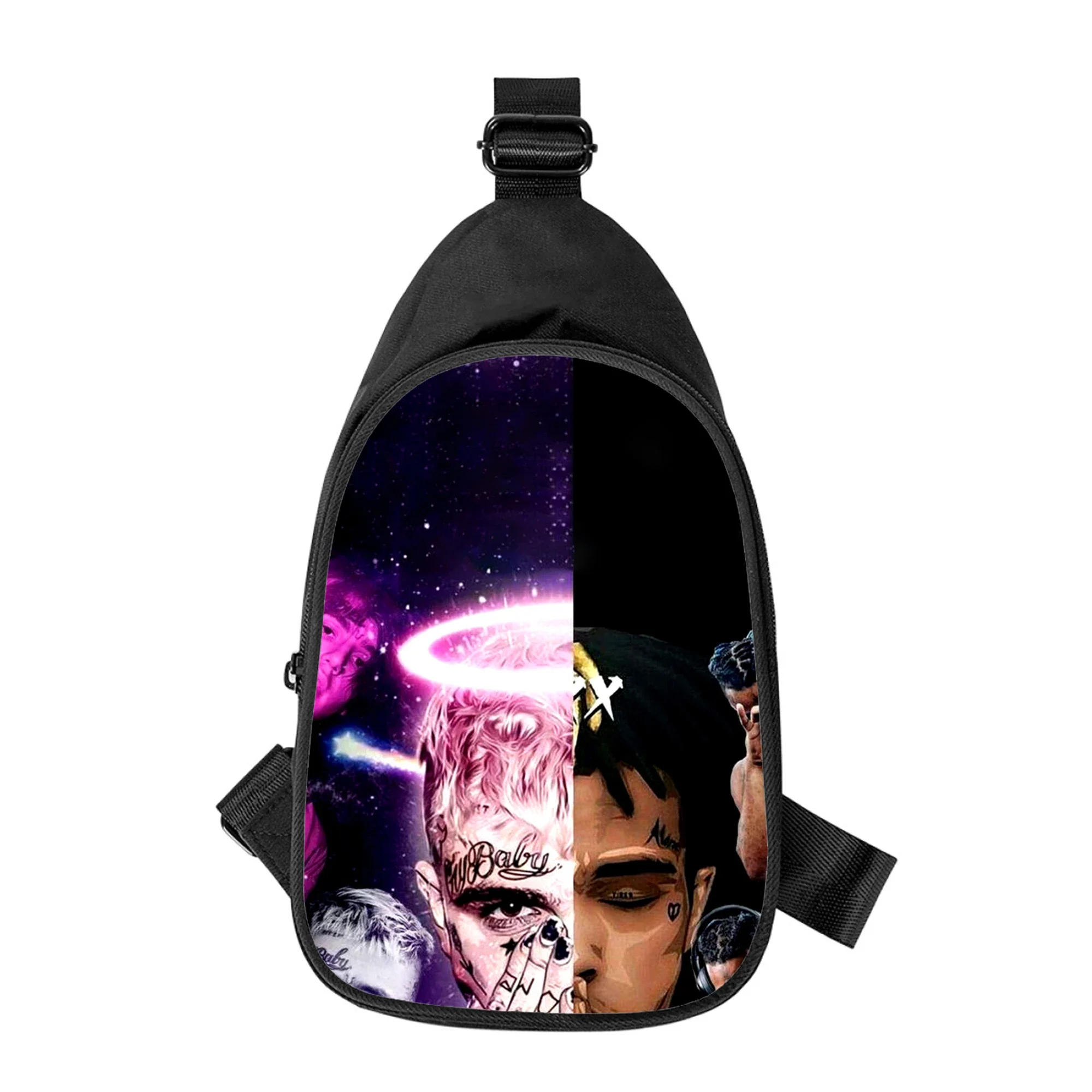 Lil Peep-Sac de poitrine à bandoulière pour homme et femme, sac de taille unisexe, sac de poitrine masculin, sac de taille d'école, sac de mari initié en alertes onale, impression 3D, nouveau