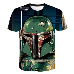 Disney Star Wars Movie T-shirt Men Darth Vader Novelty 3d Printed Children Short Sleeve T Shirts Summer Casual Streetwear Tees